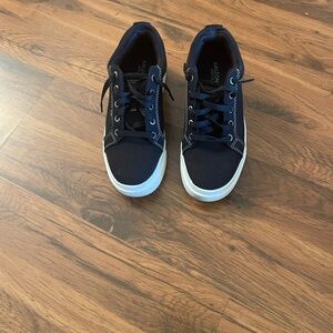 Black and White Platform Sneakers